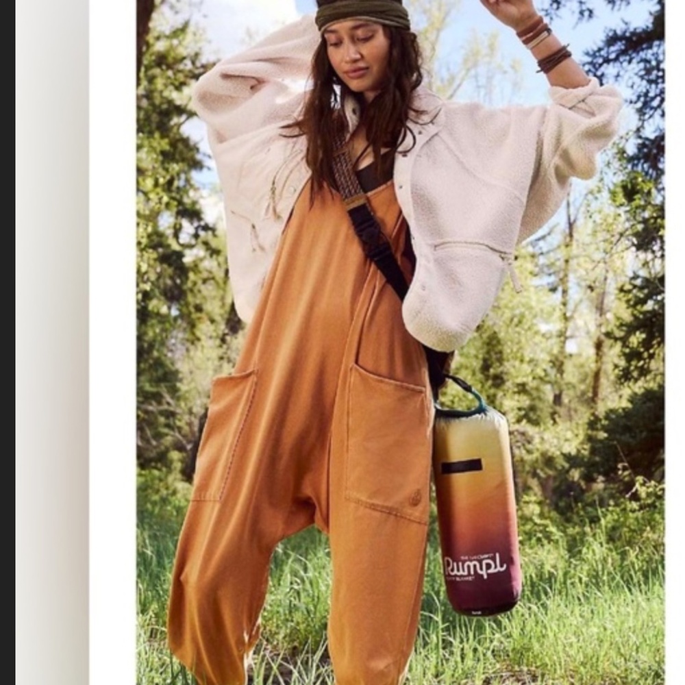 Free People FP Movement Hot Shot Onesie in Toasted Coconut - Picture 5 of 10